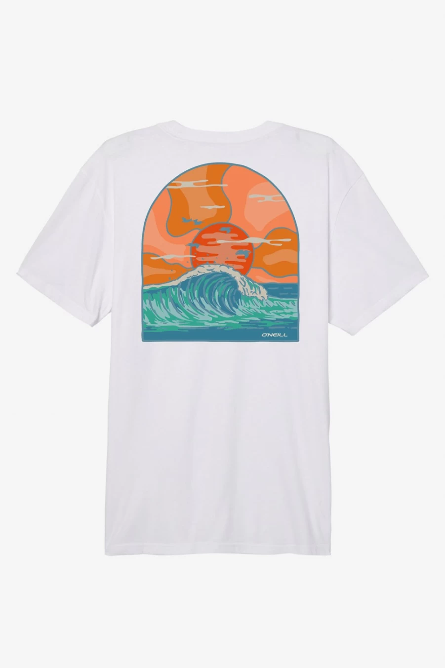 O'Neill Men's Ocean Eyes White Tee - Premium Cotton Short Sleeve T-Shirt