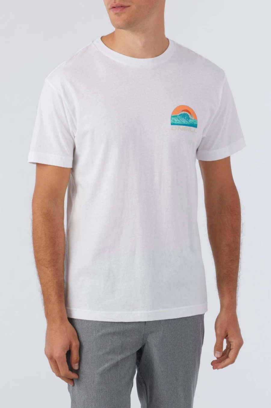 O'Neill Men's Ocean Eyes White Tee - Premium Cotton Short Sleeve T-Shirt