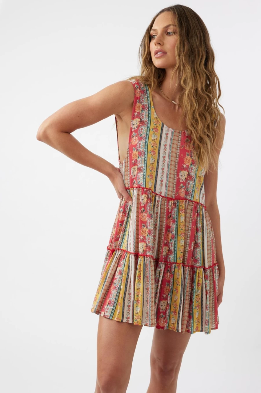 O'Neill Women's Red Linnet Printed Beach Cover-Up