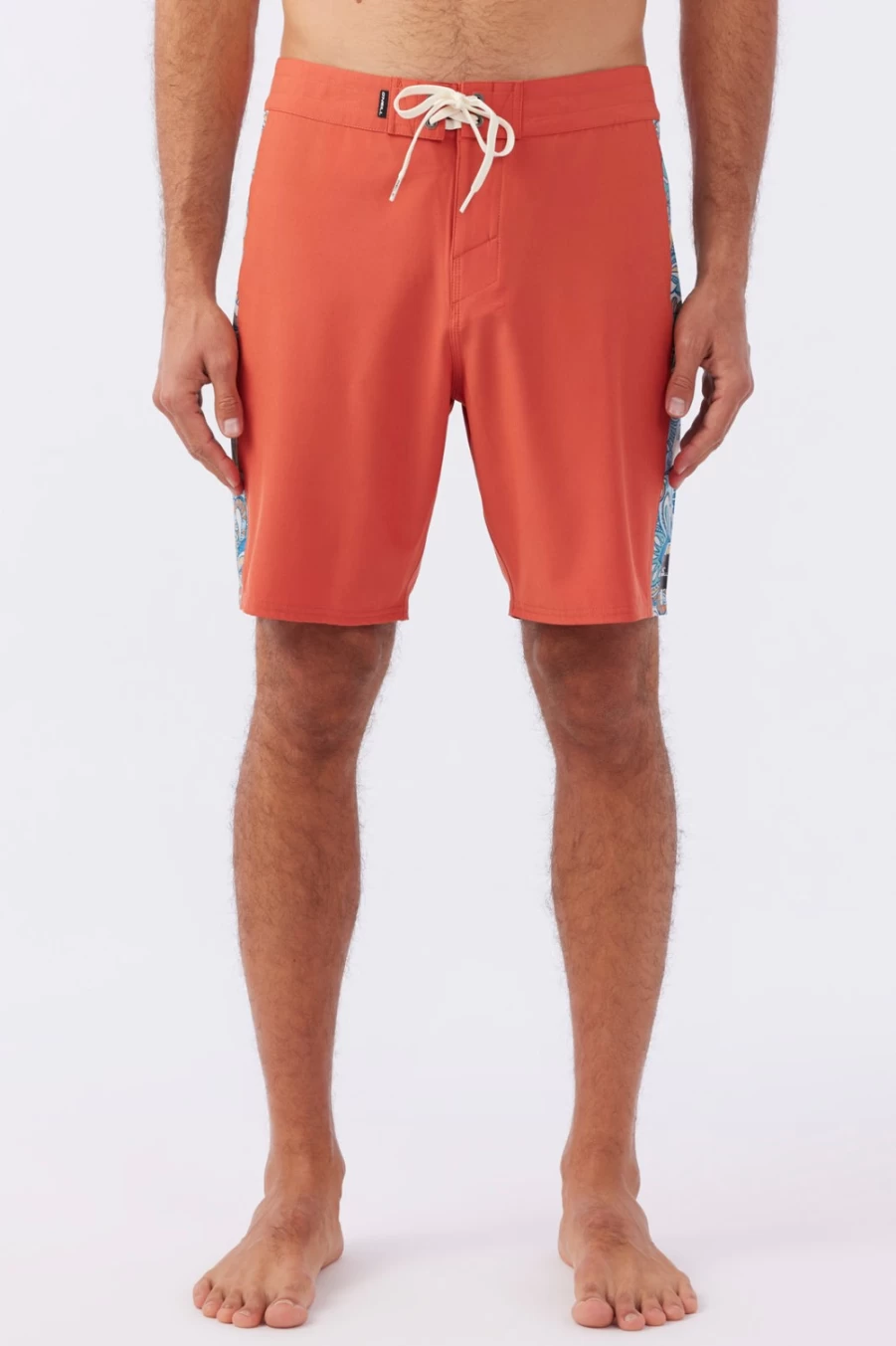 O'Neill Men's Hyperfreak Mysto 18" Boardshorts - Picante Color Side Panel Swim Trunks