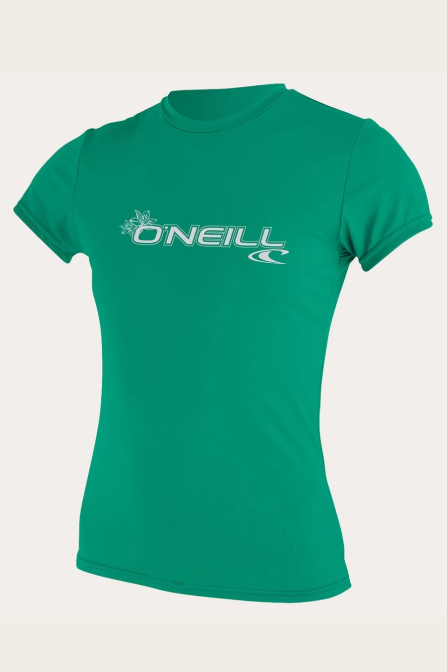 O'Neill Women's Seaglass Short Sleeve Sun Shirt - Basic Casual Beach Top