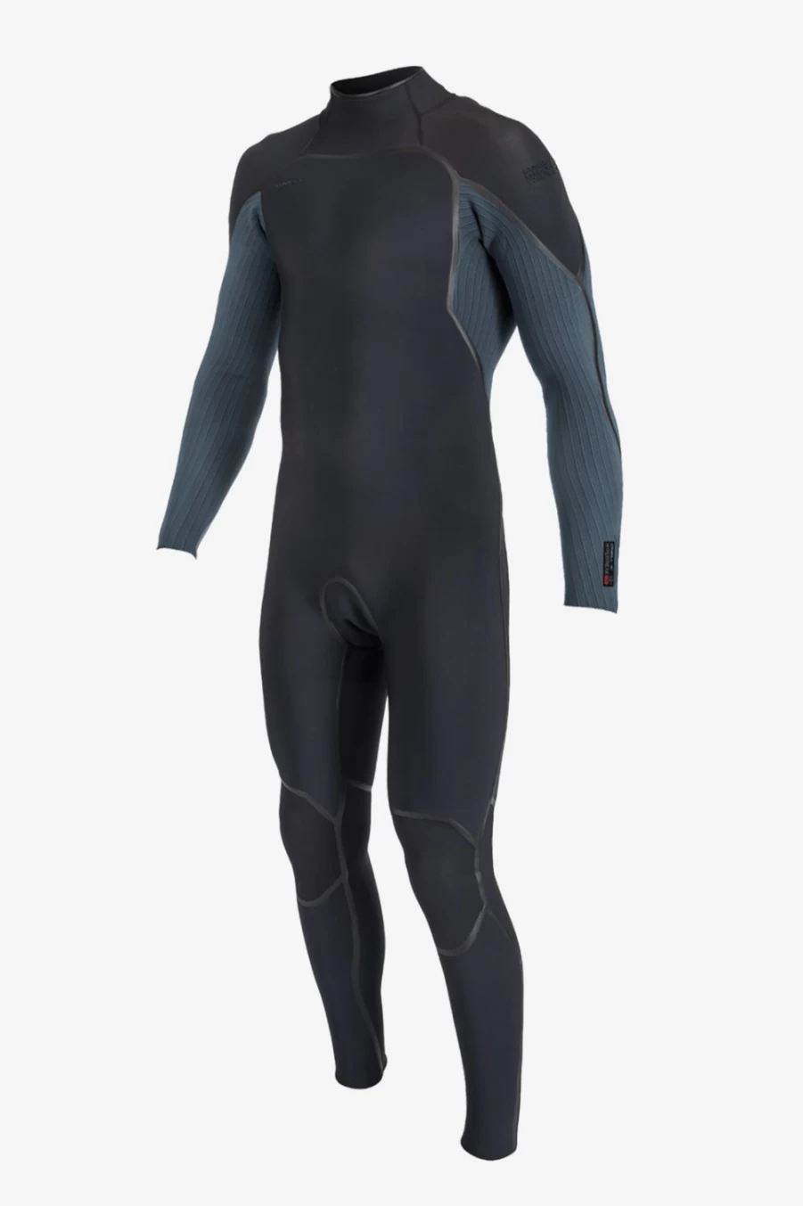 O'Neill Men's Hyperfreak Fire 3/2mm Back Zip Full Wetsuit - Black/Cadet Blue