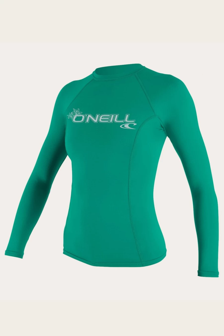 O'Neill Women's Seaglass Long Sleeve Rash Guard - UPF 50+ Sun Protection Swim Shirt