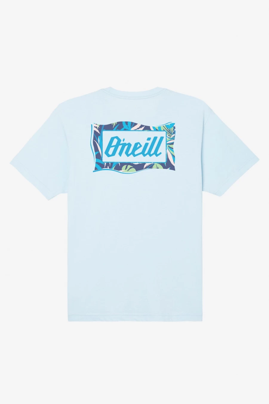 O'Neill Men's Sky Blue Heather Burnout T-Shirt - Soft Vintage Tee