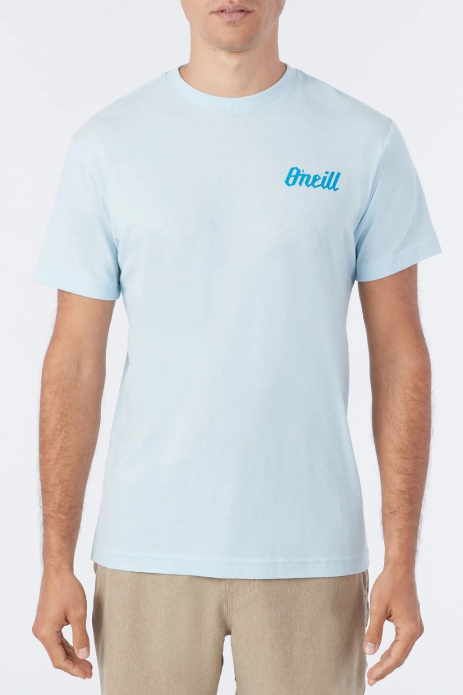 O'Neill Men's Sky Blue Heather Burnout T-Shirt - Soft Vintage Tee