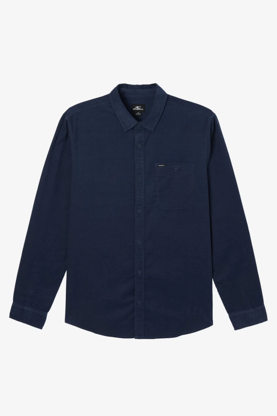 O'Neill Men's Navy Solid Long Sleeve Shirt - Caruso Style Casual Wear