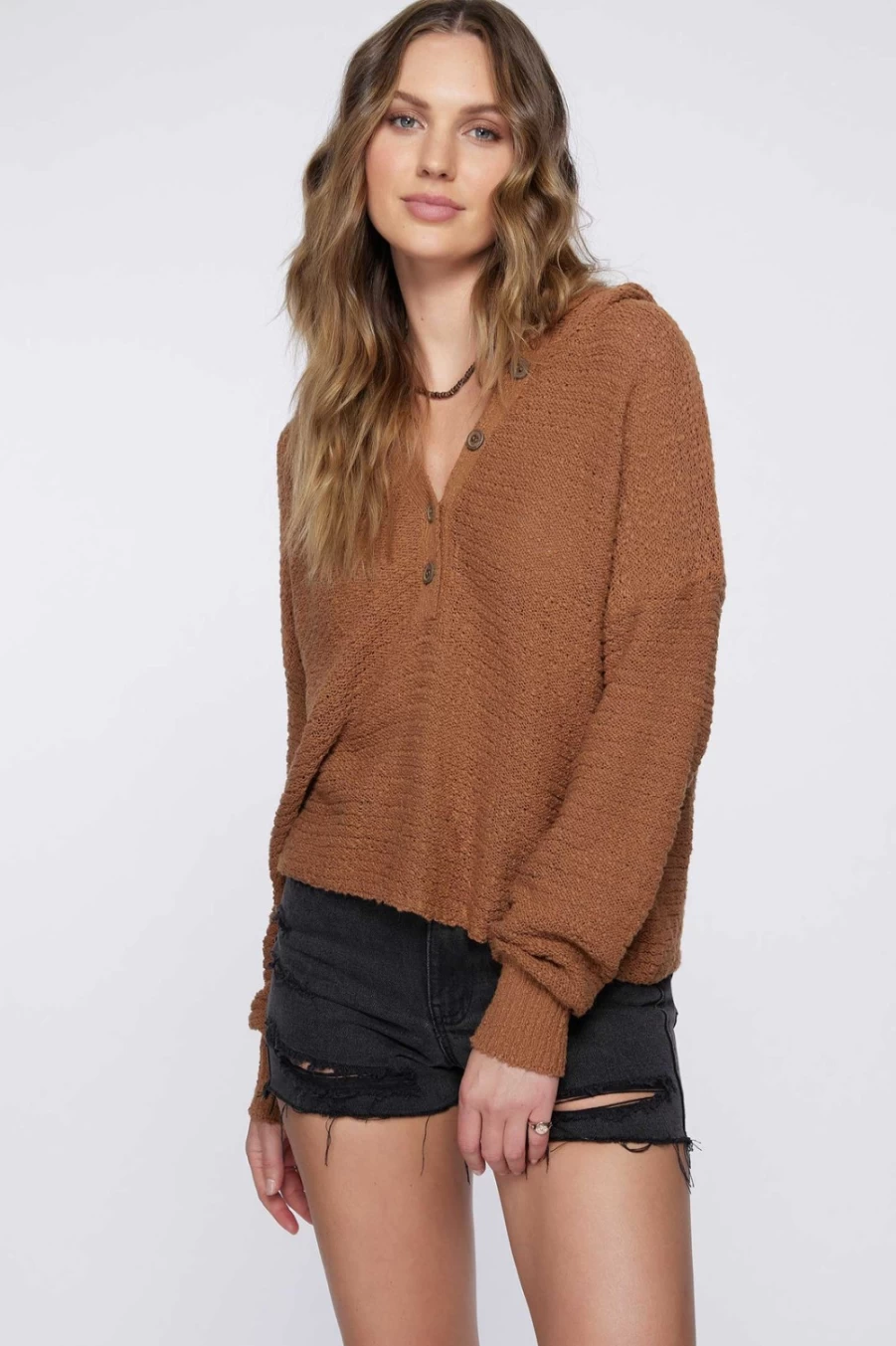 O'Neill Women's Magic Hour Sweater in Chipmunk - Cozy Casual Pullover