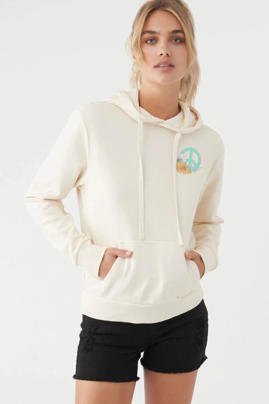 O'Neill Women's Offshore Fleece Jacket in Bone Color - Warm & Comfortable Winter Wear
