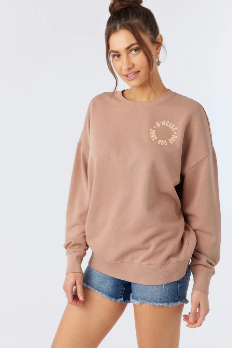 O'Neill Women's Almond Oversized Fleece Jacket - Choice Cozy & Warm Style