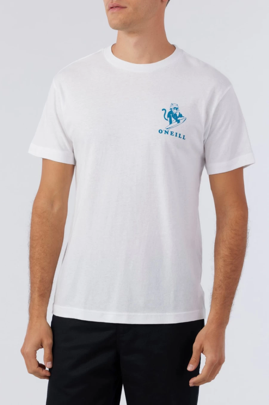 O'Neill Men's White Sup Bro Tee - Casual Short Sleeve T-Shirt