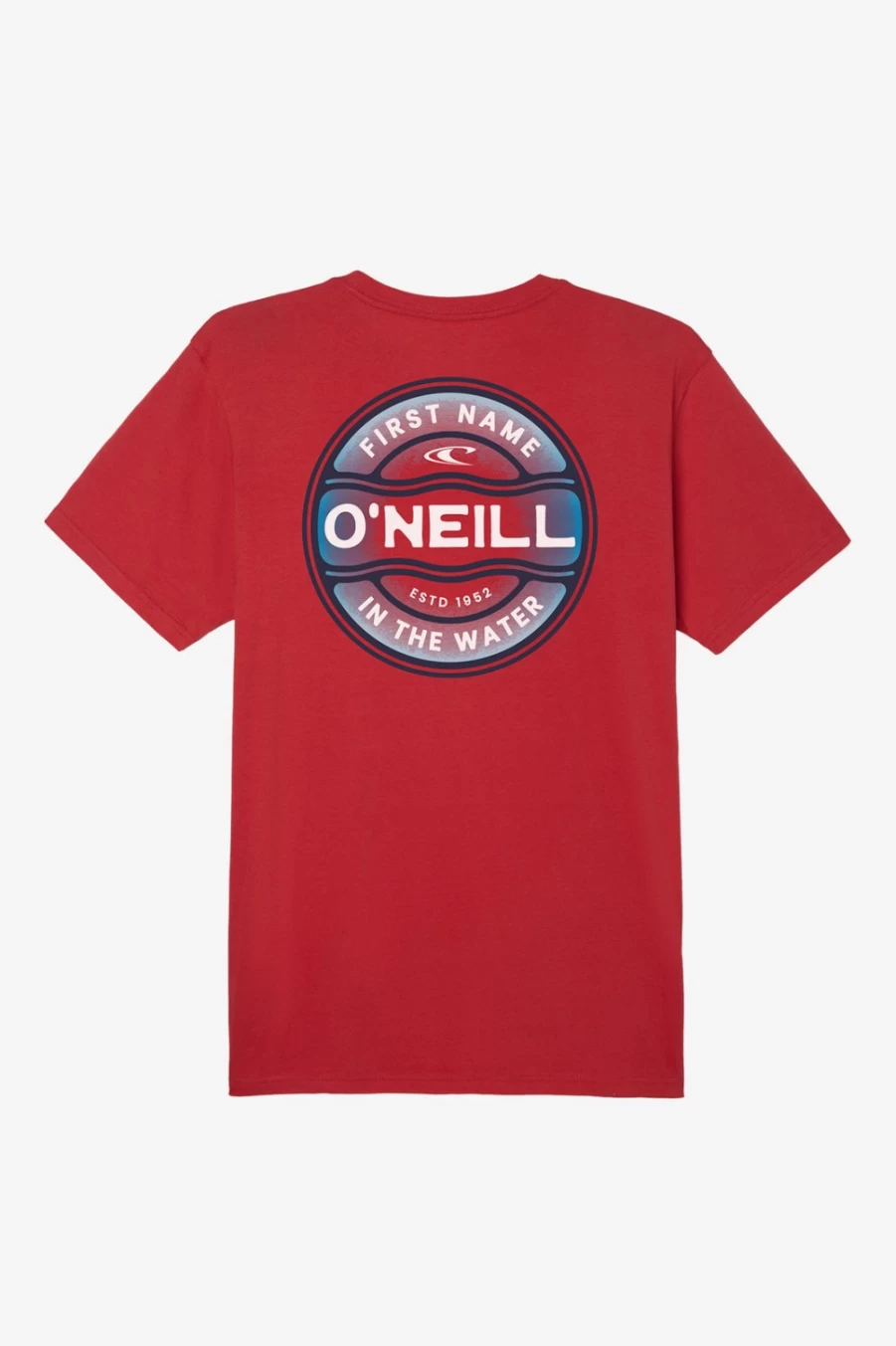 O'Neill Men's Ripple Tee - Chilipepper Red Relaxed Fit T-Shirt