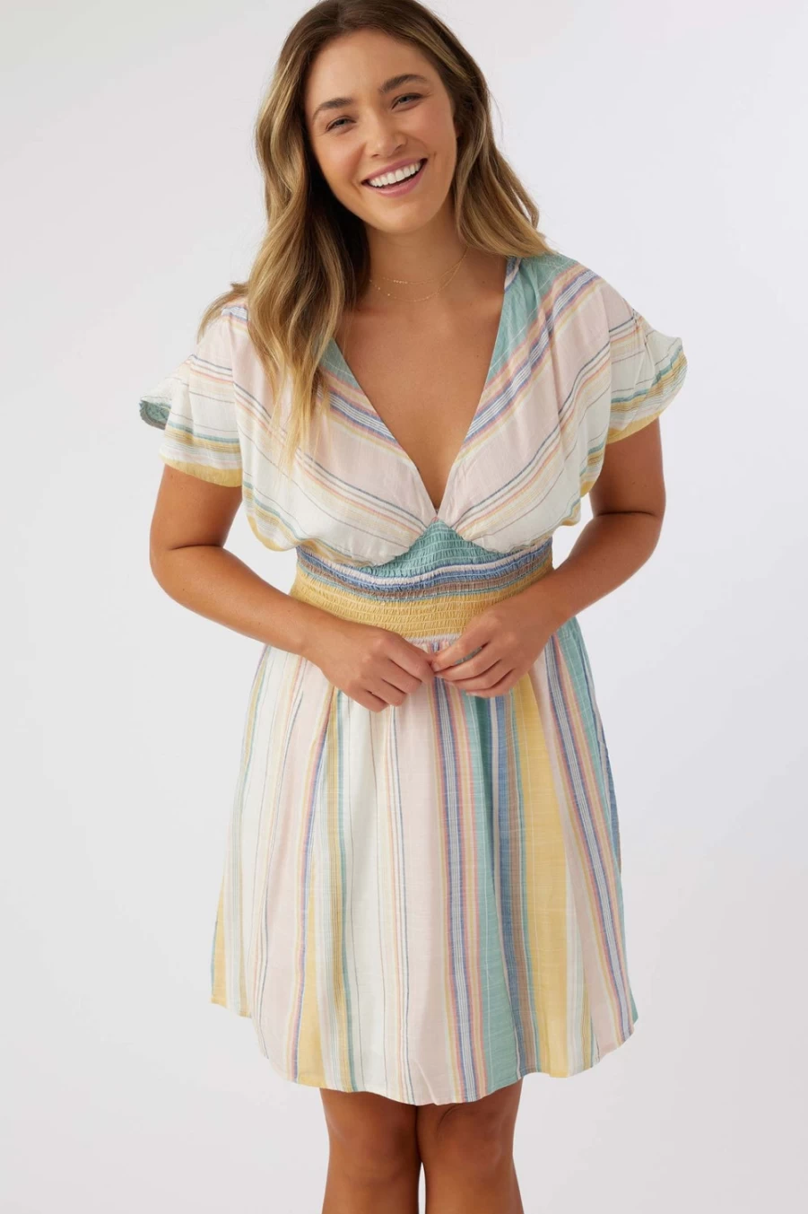 O'Neill Women's Ashlin Baja Stripe Multicolor Dress