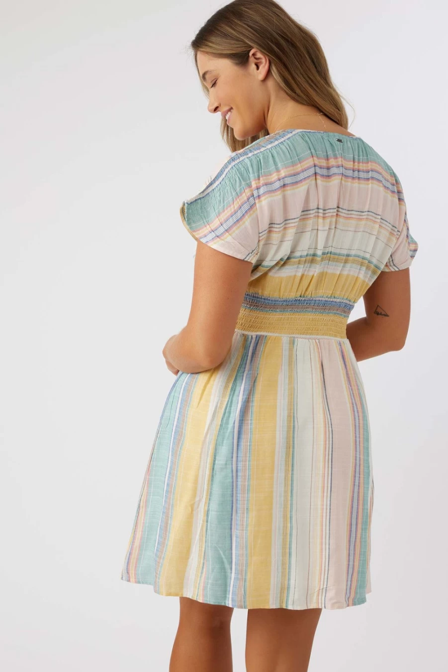 O'Neill Women's Ashlin Baja Stripe Multicolor Dress