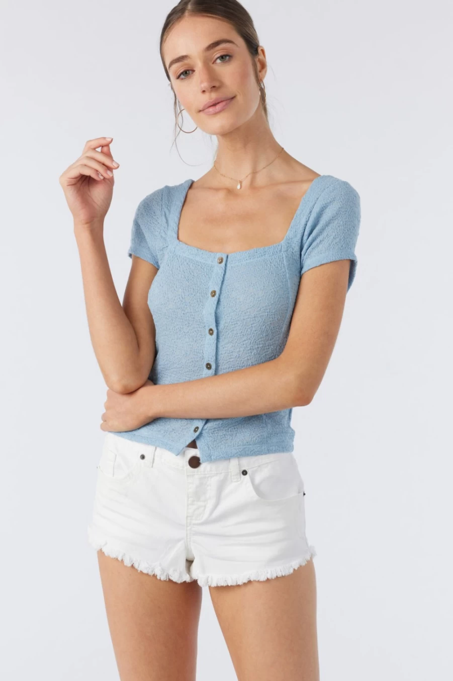 O'Neill Women's Chambray Jackey Top