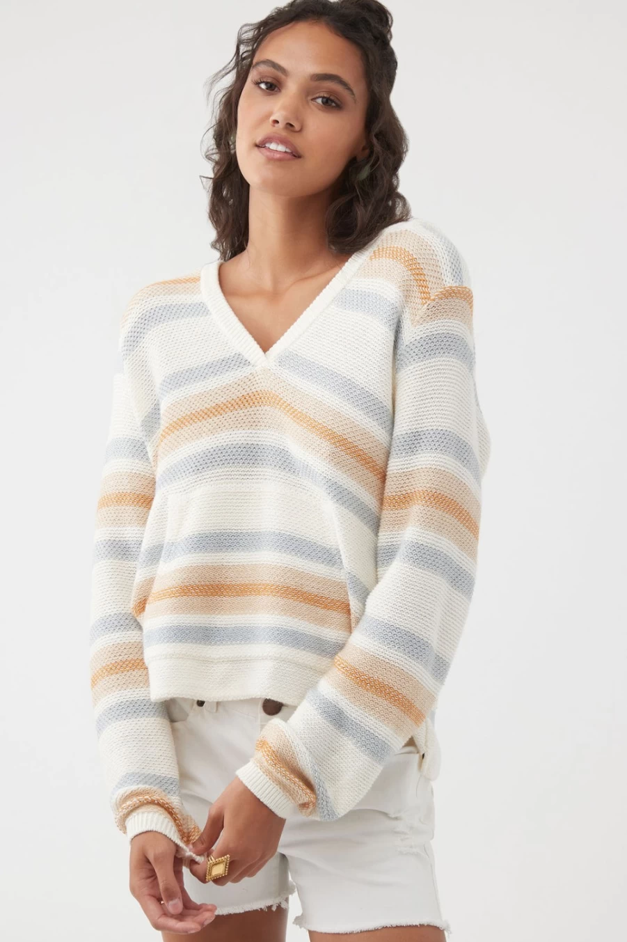 O'Neill Women's Khaki Catamaran Sweater - Comfortable & Stylish Pullover