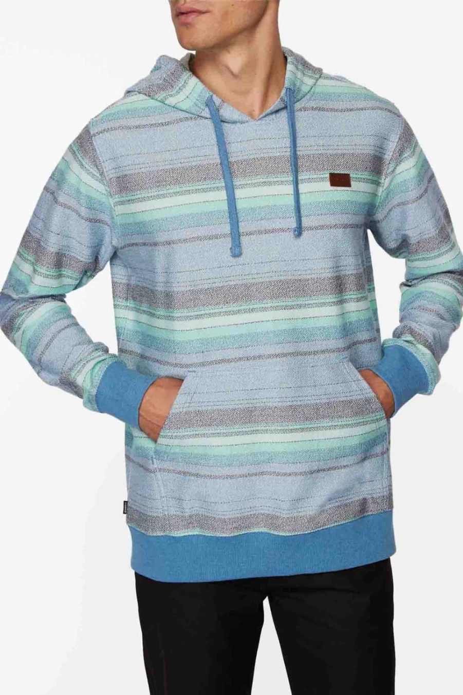O'Neill Men's Bavaro Hooded Pullover Fleece Jacket - Blueshadow