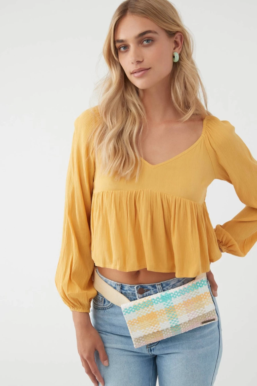 O'Neill Women's Belle Top in Mimosa - Stylish & Comfortable Casual Wear