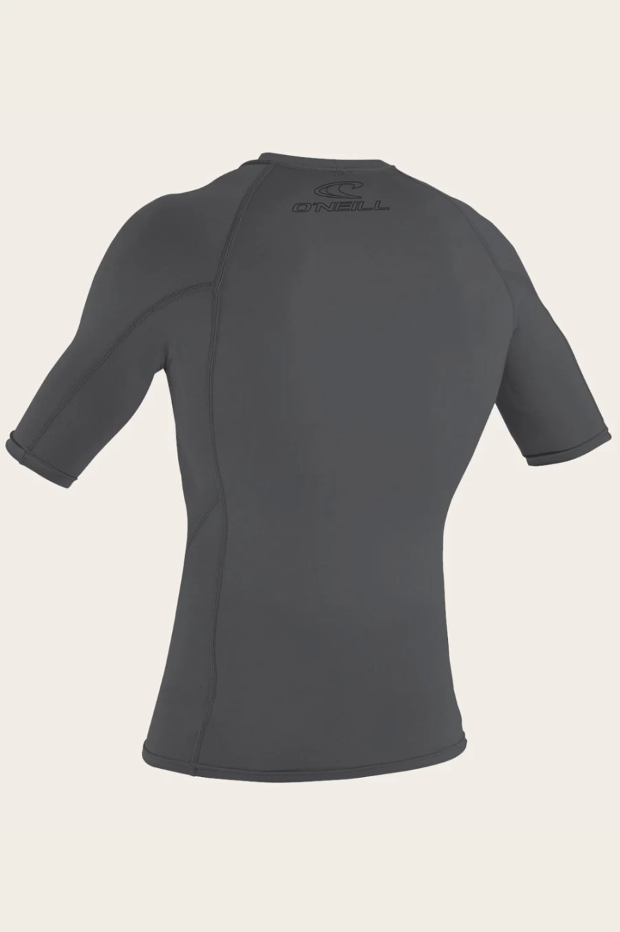 O'Neill Men's Basic Skins 50+ S/S Rash Guard - Smoke Color UPF Sun Protection Swim Shirt