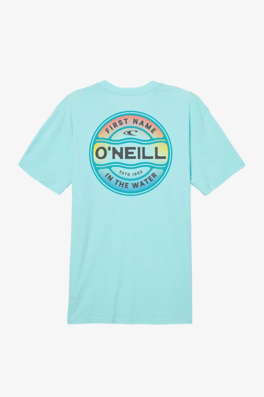 O'Neill Men's Turquoise Ripple Tee - Casual Short Sleeve T-Shirt