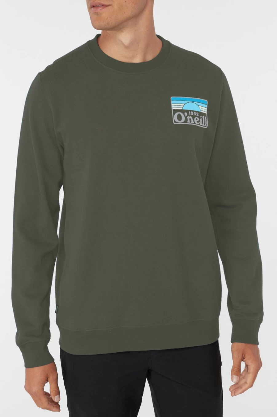 O'Neill Men's Dark Olive Fleece Pullover - Sundown Style for Comfort & Warmth