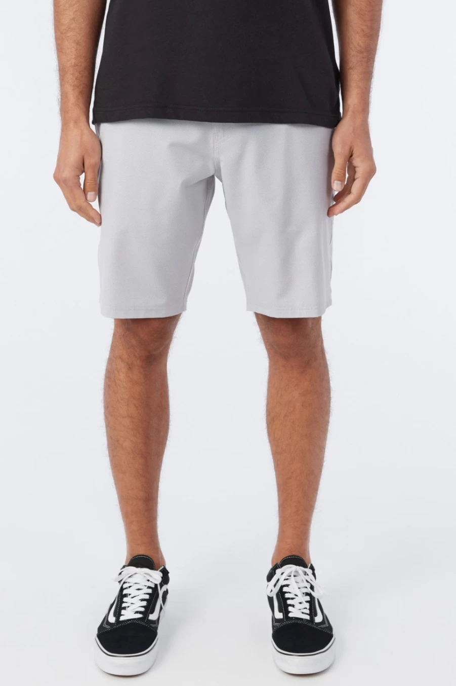 O'Neill Men's 20" Hybrid Shorts in Fog - Stockton Print