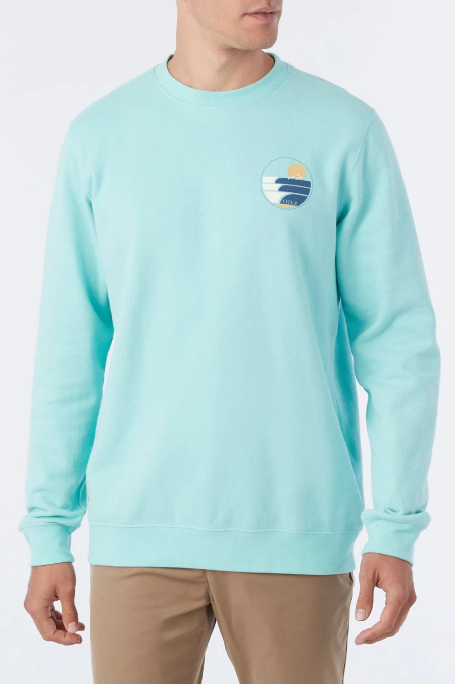 O'Neill Men's Originals Crew Fleece Sweatshirt - Aquawash Color