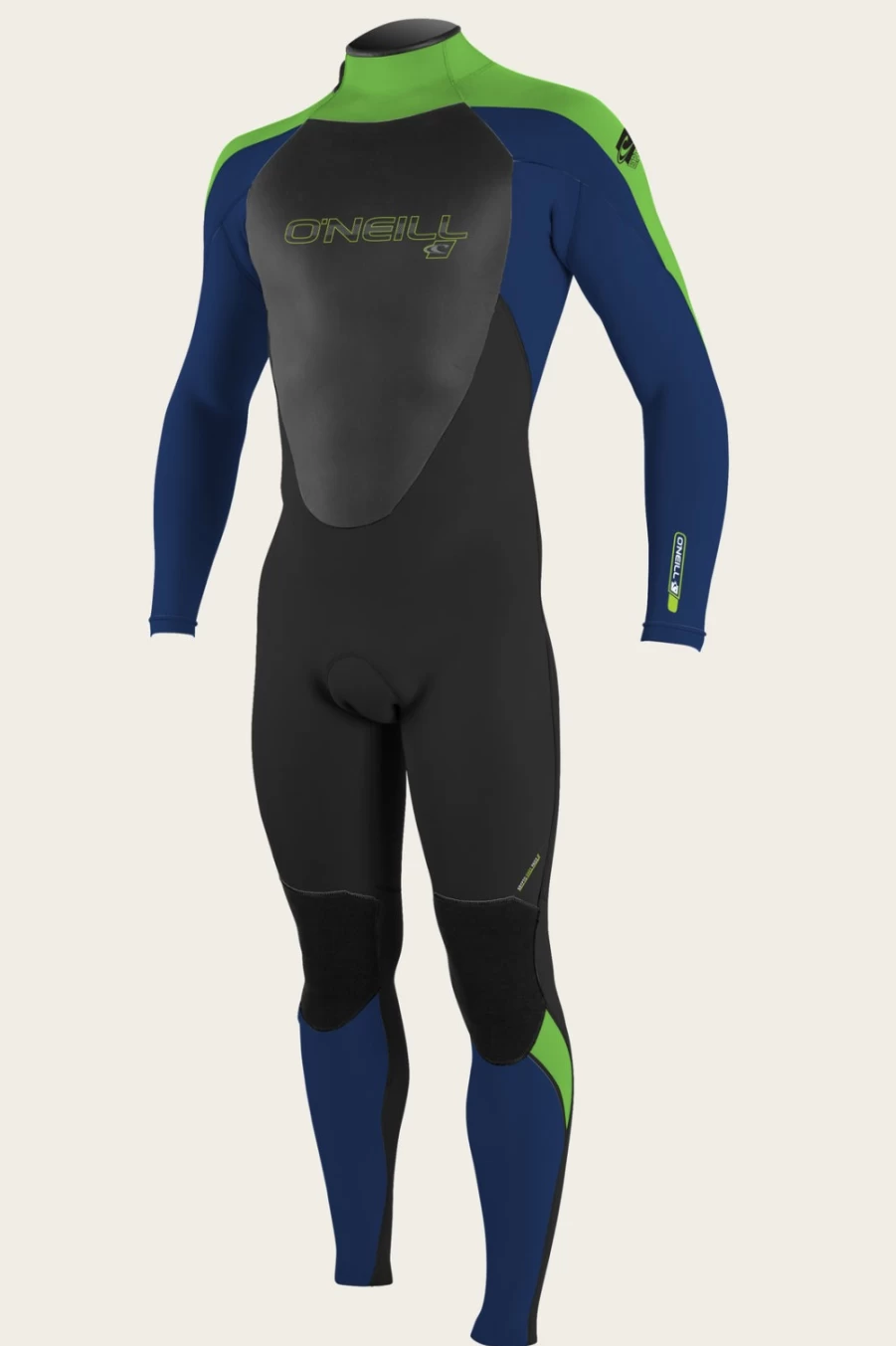 O'Neill Men's Epic 3/2mm Back Zip Full Wetsuit for Youth - Premium Neoprene Surfing Suit
