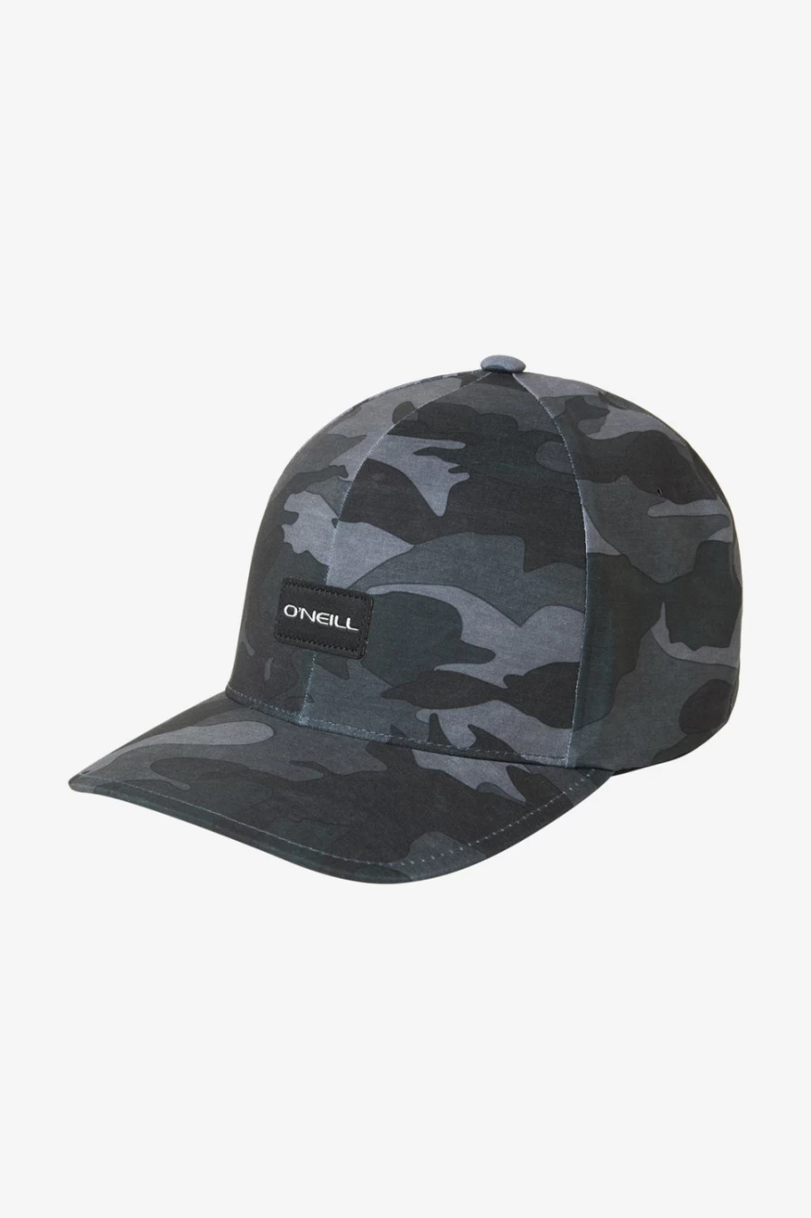 O'Neill Men's Hybrid Stretch Hat - Black Camo Comfortable & Adjustable Design