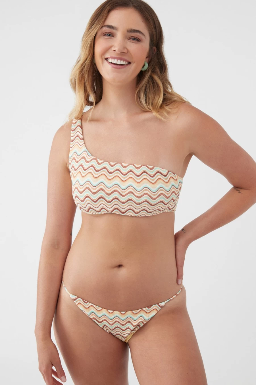 O'Neill Women's Straw Lagoon Stripe Monterey Top