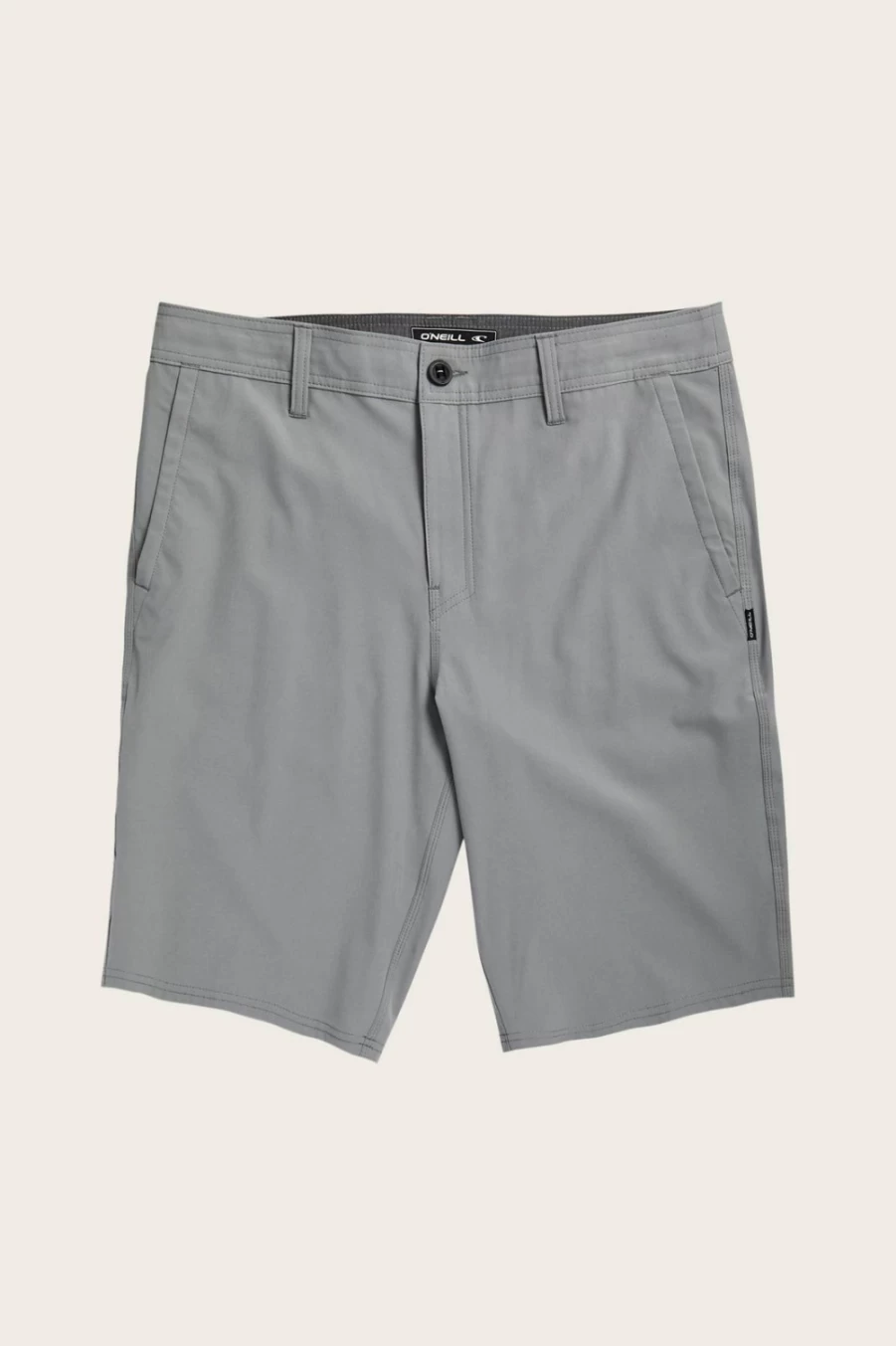 O'Neill Men's Reserve Solid 21" Hybrid Shorts in Light Grey