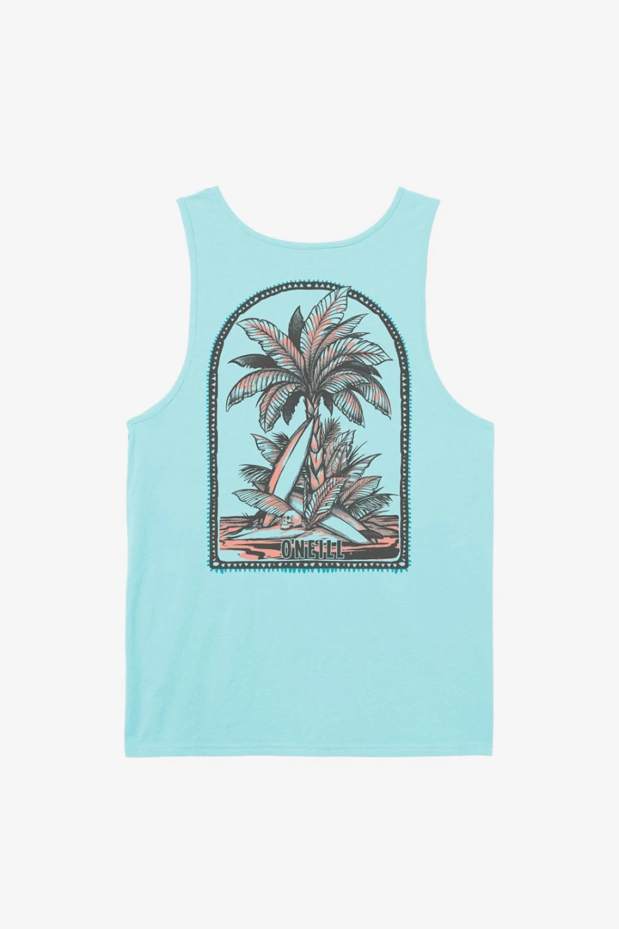 O'Neill Men's Castoff Tank Top in Turquoise - Lightweight Performance Shirt