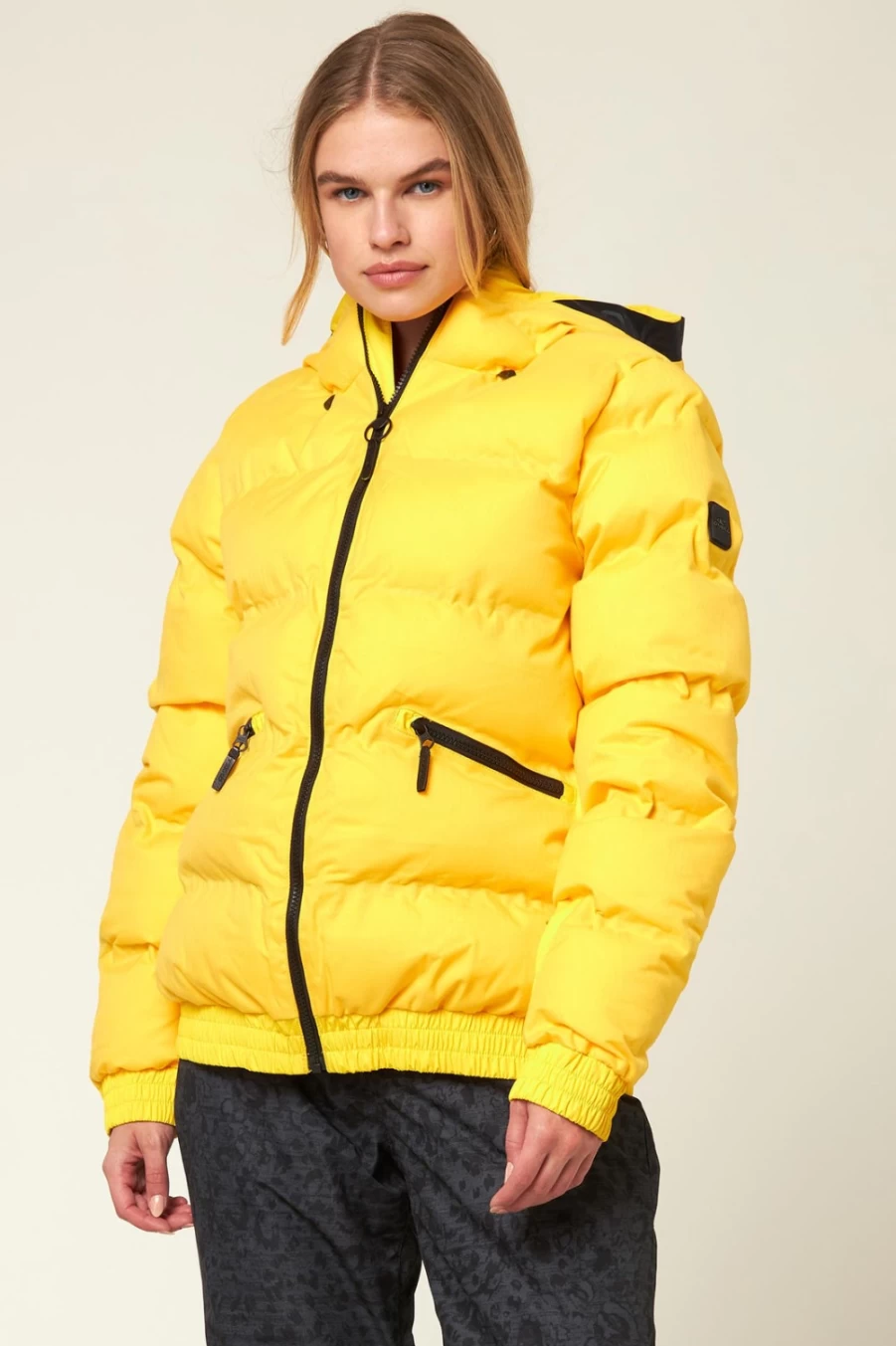 O'Neill Women's Aventurine Jacket in Chrome Yellow - Lightweight Outdoor Windbreaker