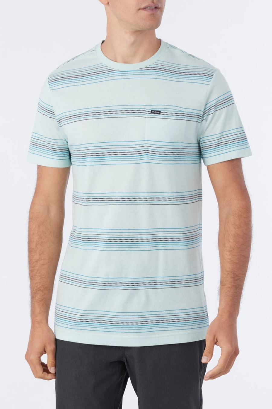 O'Neill Men's Line Up T-Shirt in Sky Blue - Comfortable Casual Wear