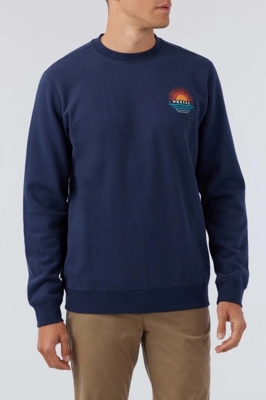 O'Neill Men's Navy Fifty Two Crew Pullover Sweatshirt