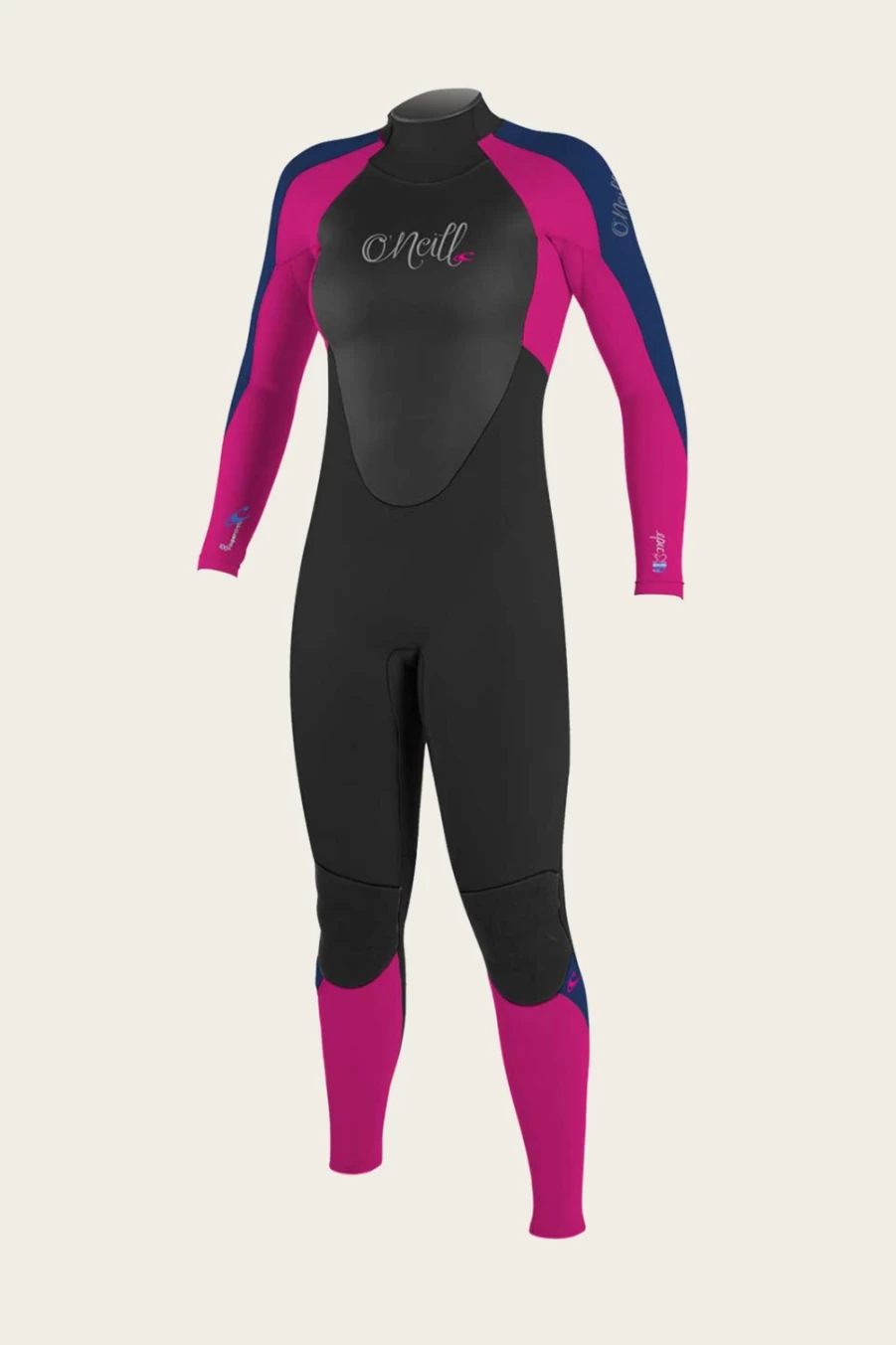 Men's O'Neill Epic 3/2mm Back Zip Full Wetsuit - Black/Brown/Navy
