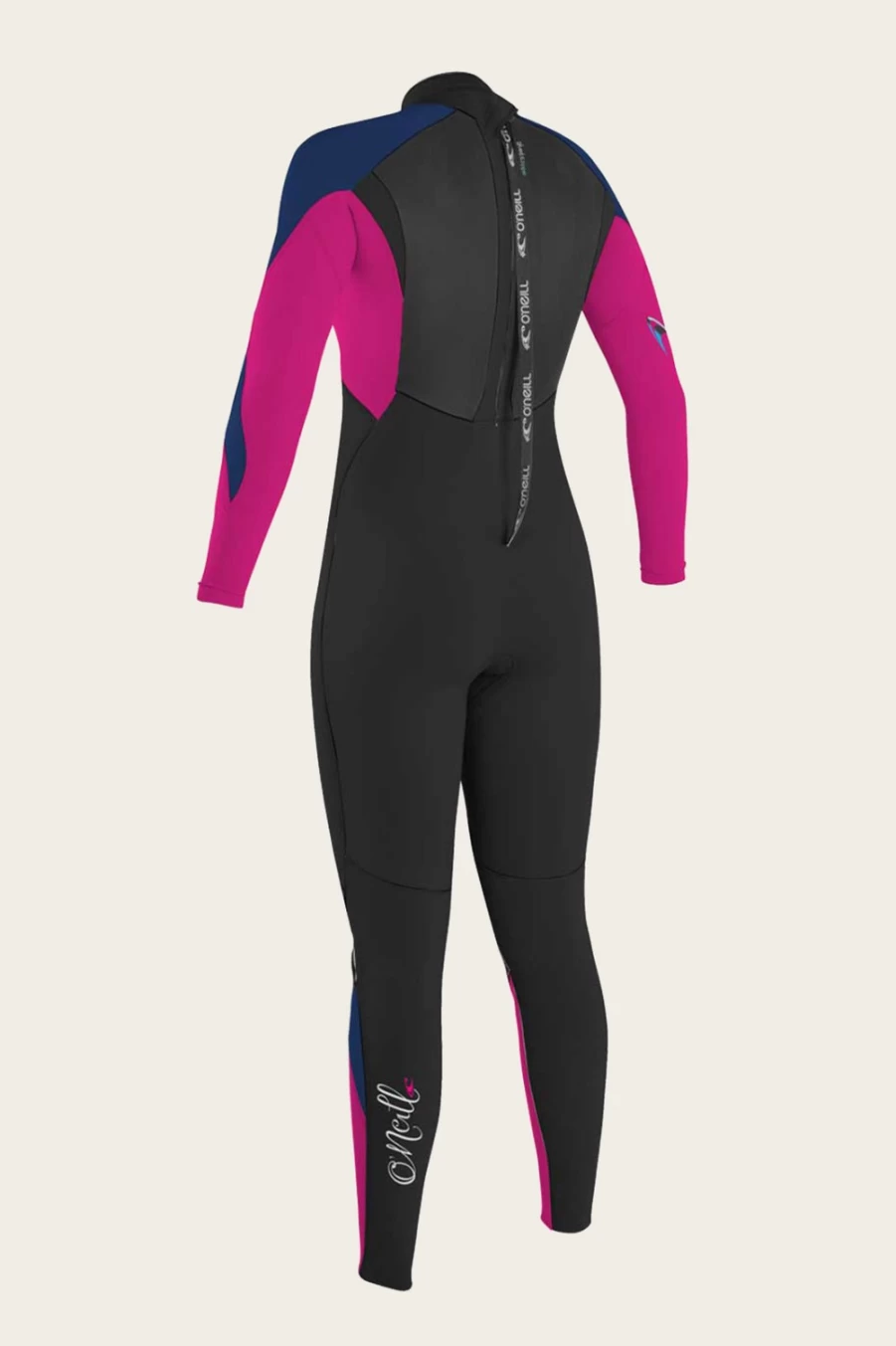 Men's O'Neill Epic 3/2mm Back Zip Full Wetsuit - Black/Brown/Navy