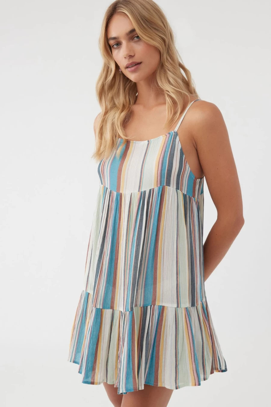 O'Neill Women's Rilee Stripe Multicolored Beach Cover-Up
