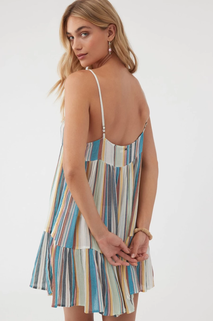 O'Neill Women's Rilee Stripe Multicolored Beach Cover-Up