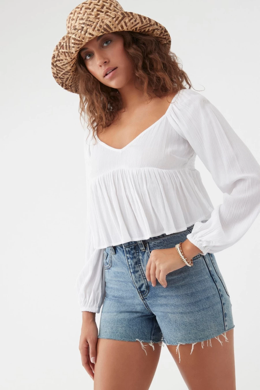 O'Neill Women's Belle Top in Winterwhite - Stylish & Comfortable Winter Wear