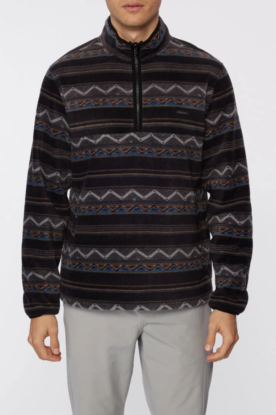 O'Neill Men's Trvlr Conway Black Fleece Jacket