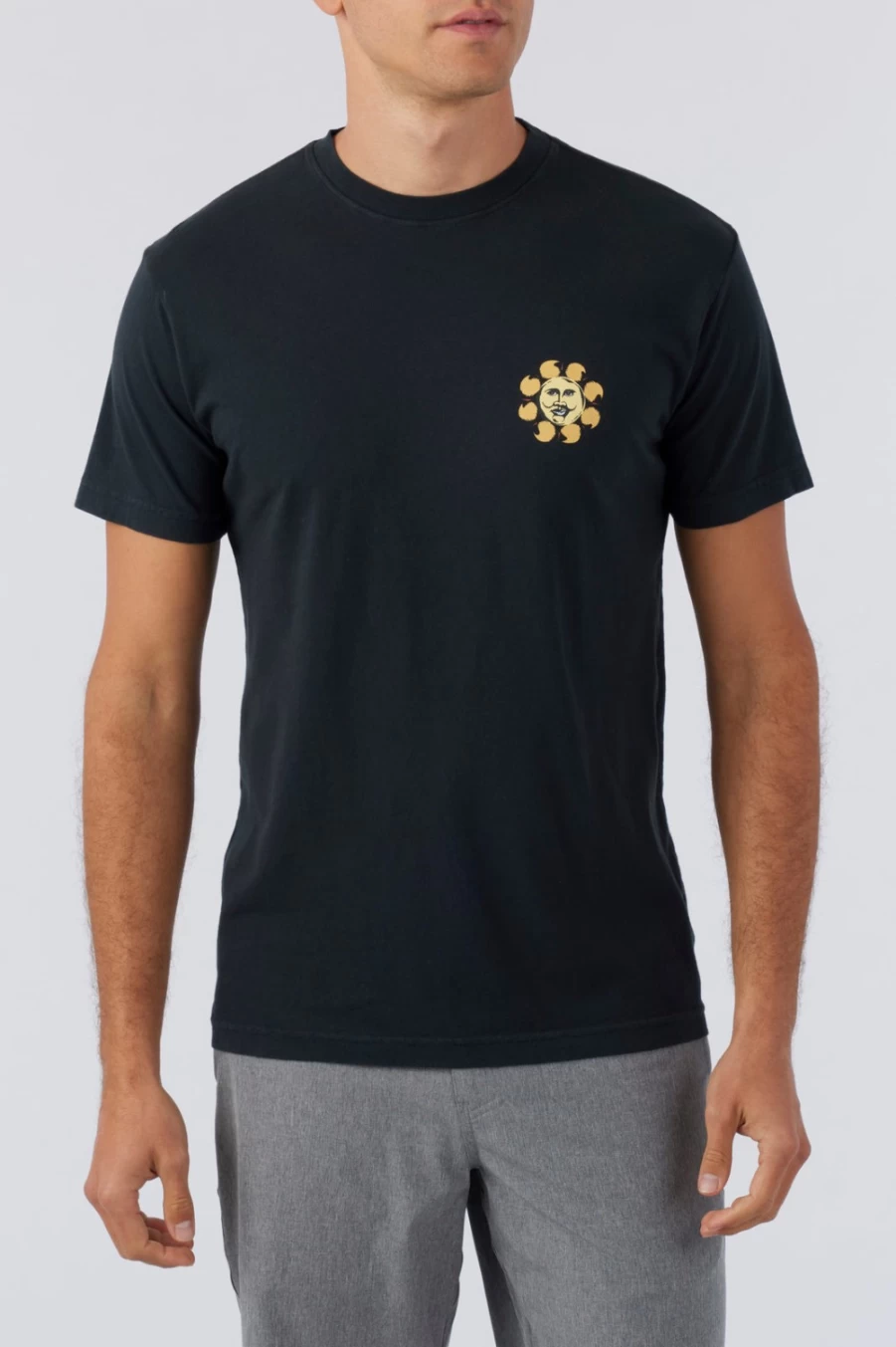 O'Neill Men's Dark Charcoal Og Sun Tee - Classic Casual Short Sleeve Shirt