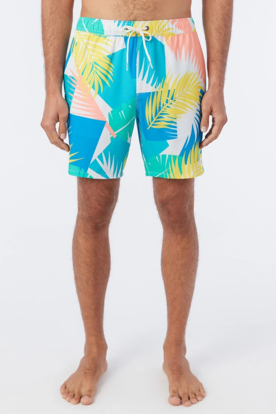 O'Neill Men's Hermosa Crew 17" Boardshorts in Cream Color