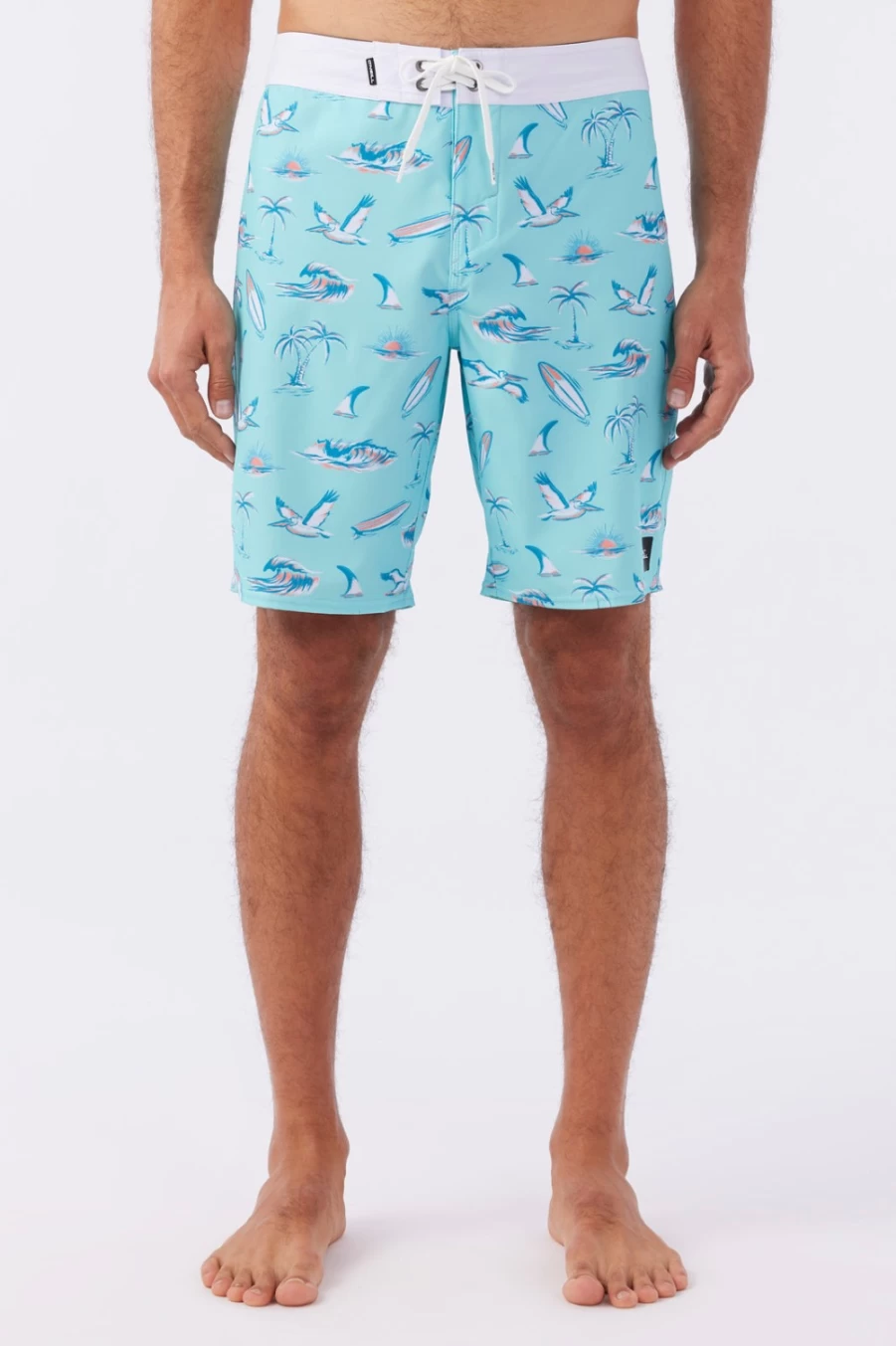 O'Neill Men's Hyperfreak Mysto 20" Boardshorts - Turquoise