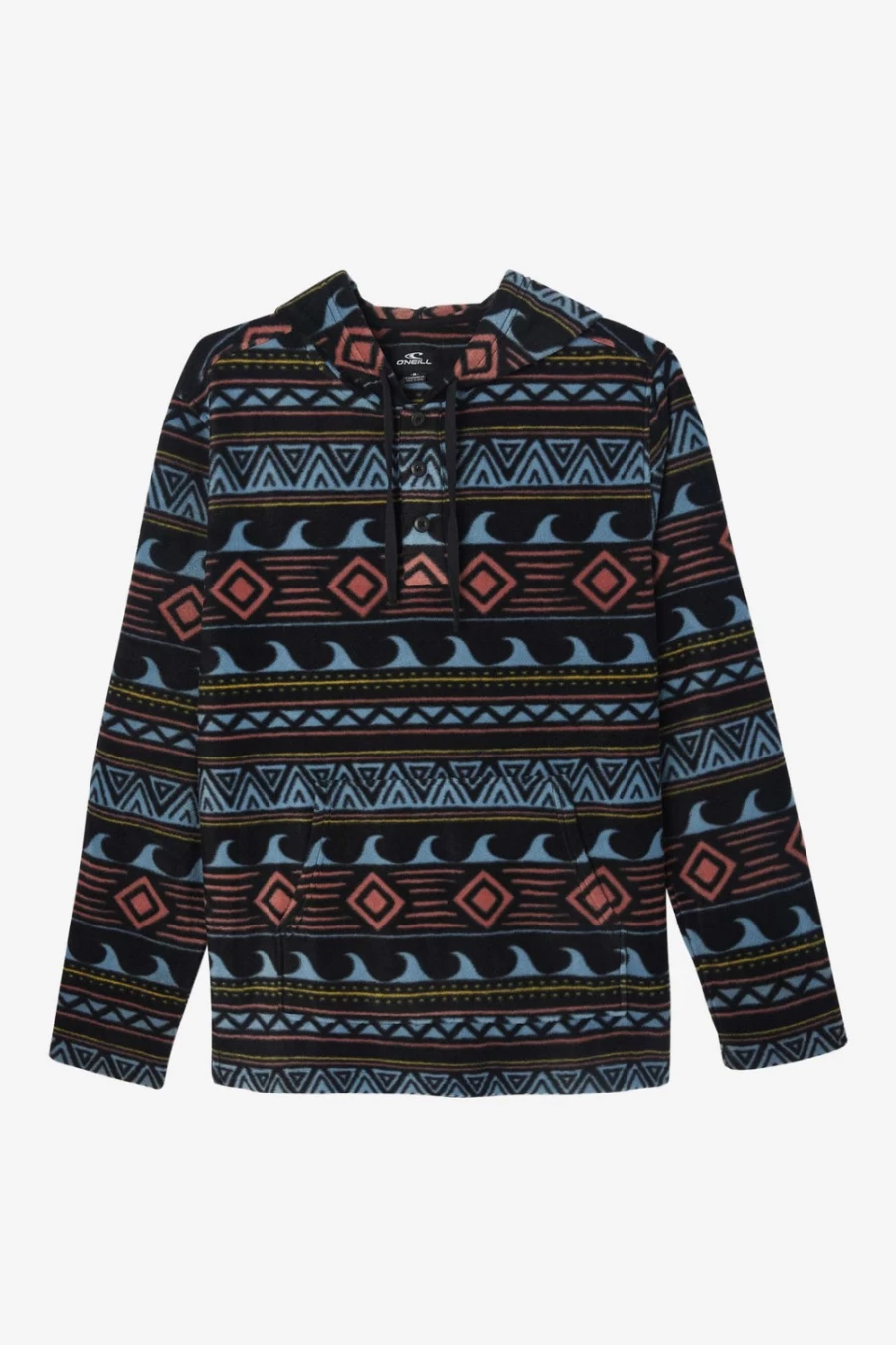 O'Neill Men's Black Superfleece Pullover - Newman Style Winter Jacket