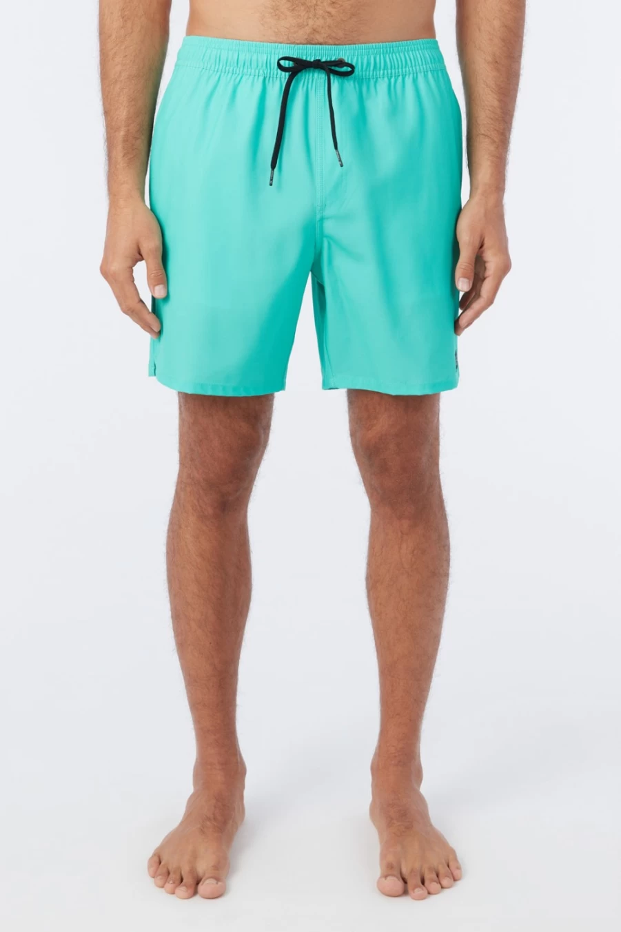 O'Neill Men's Hermosa Solid Aqua Boardshorts 17" Swim Trunks