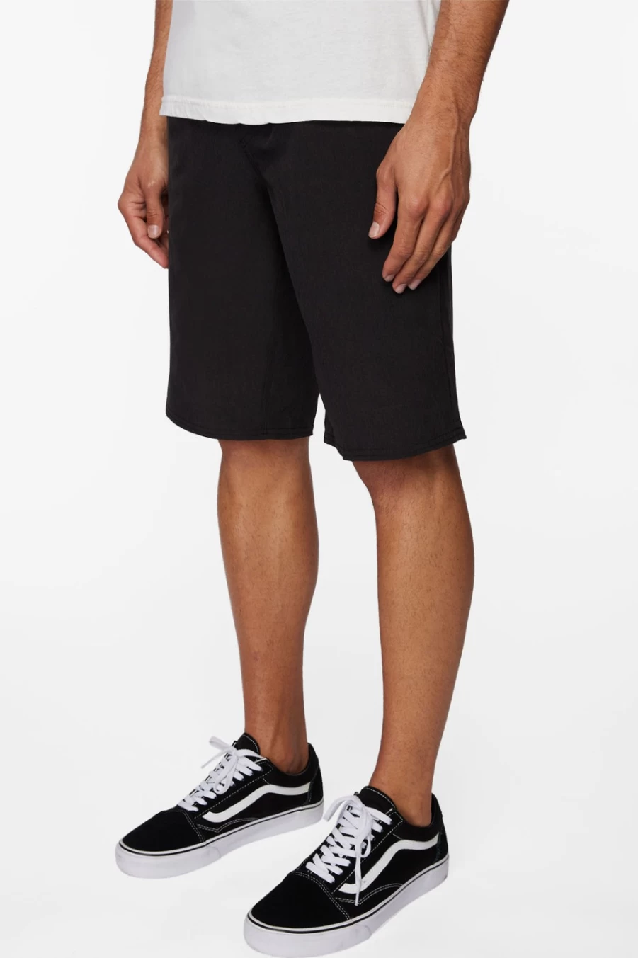 O'Neill Men's Black Hybrid Shorts - 21" Reservoir E-Waist Comfort Fit