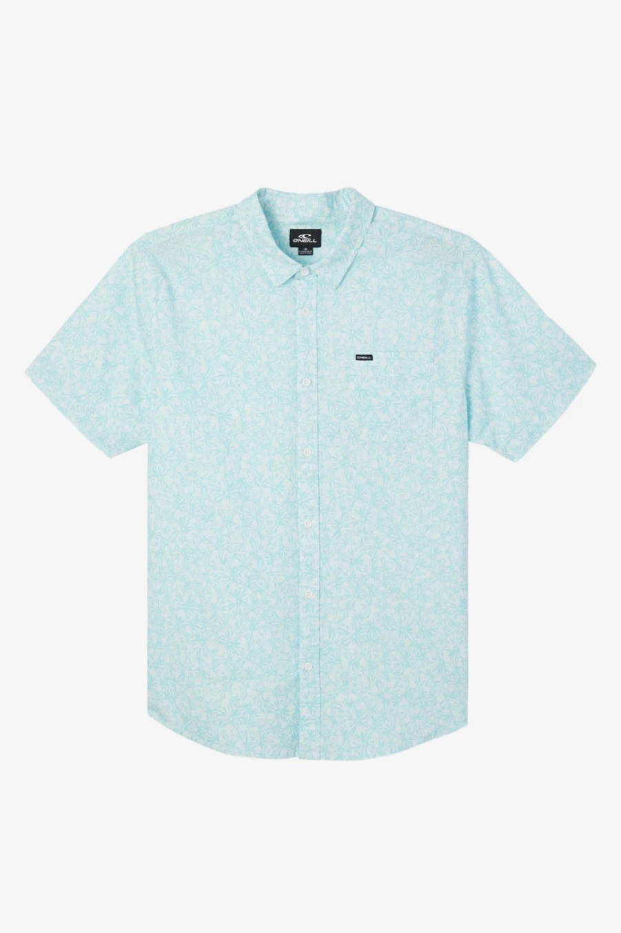 O'Neill Men's Modern Stretch Shirt - Sky2 Blue Comfort Fit Quiver Design