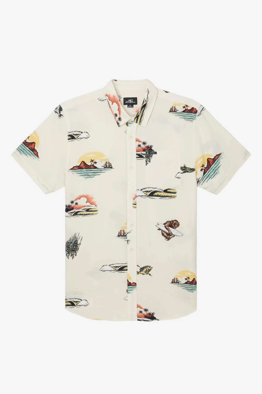 O'Neill Men's Eco Modern Artist Oasis Shirt in Cream