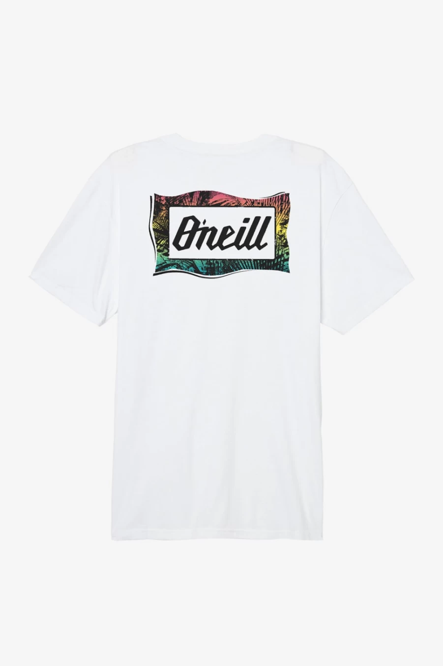 O'Neill Men's White Burnout T-Shirt - Soft Vintage Tee