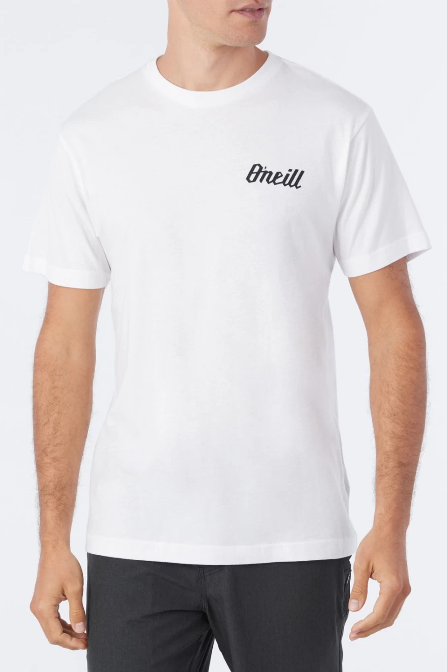 O'Neill Men's White Burnout T-Shirt - Soft Vintage Tee